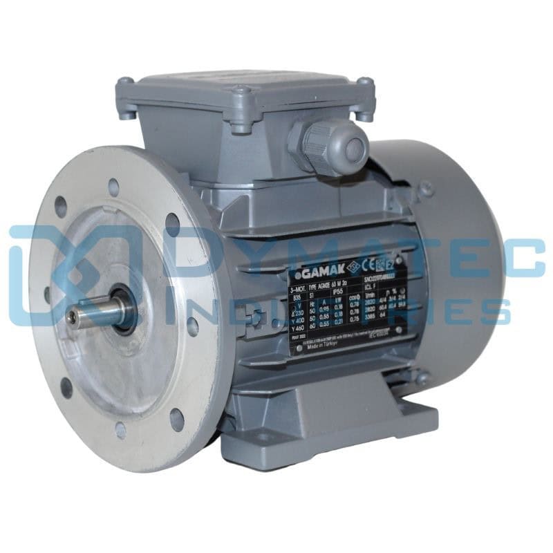 Moteur électrique triphasé taille réduite 0.25kw 1500 B3 IE1